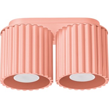 Spotlampe AURA 2xGU10/10W/230V rosa