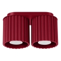Spotlampe AURA 2xGU10/10W/230V rød