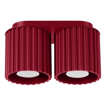Spotlampe AURA 2xGU10/10W/230V rød