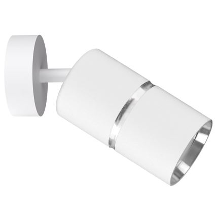 Spotlampe BAMBOO 1xGU10/10W/230V hvid