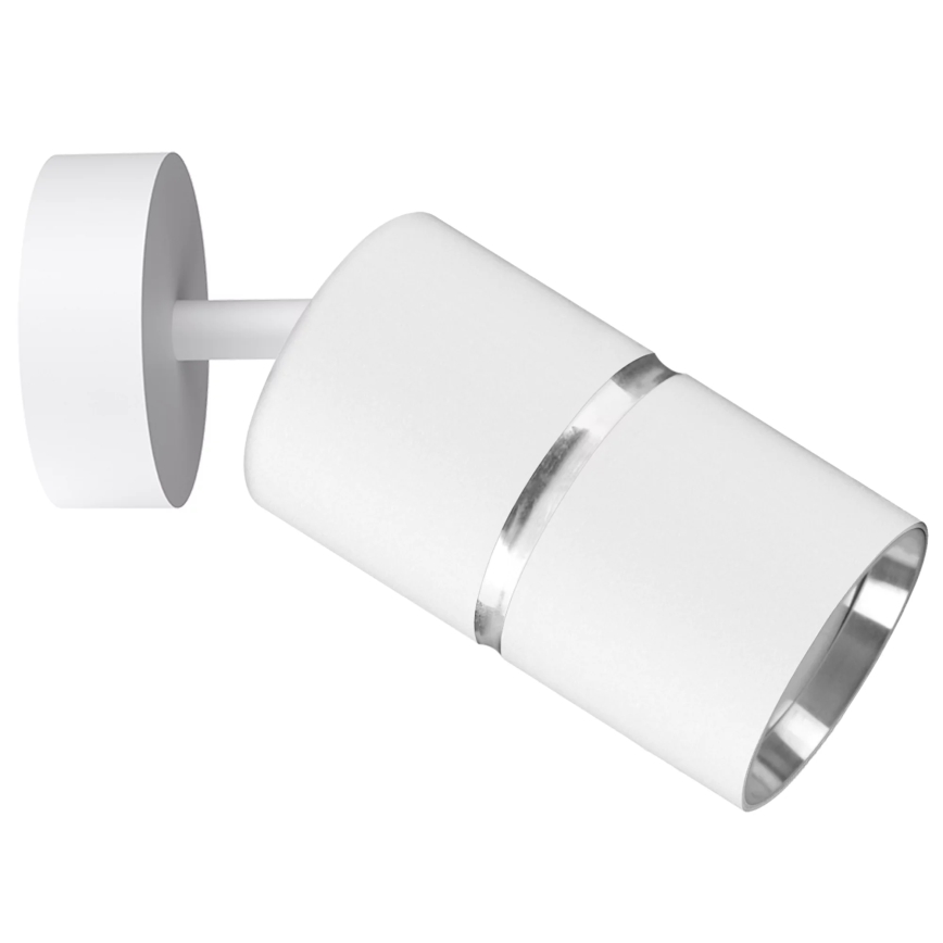Spotlampe BAMBOO 1xGU10/10W/230V hvid
