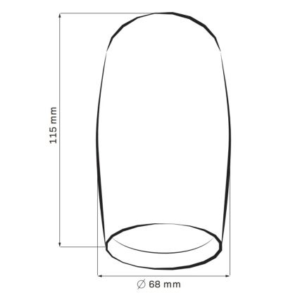Spotlampe BELLA 1xGU10/10W/230V sort