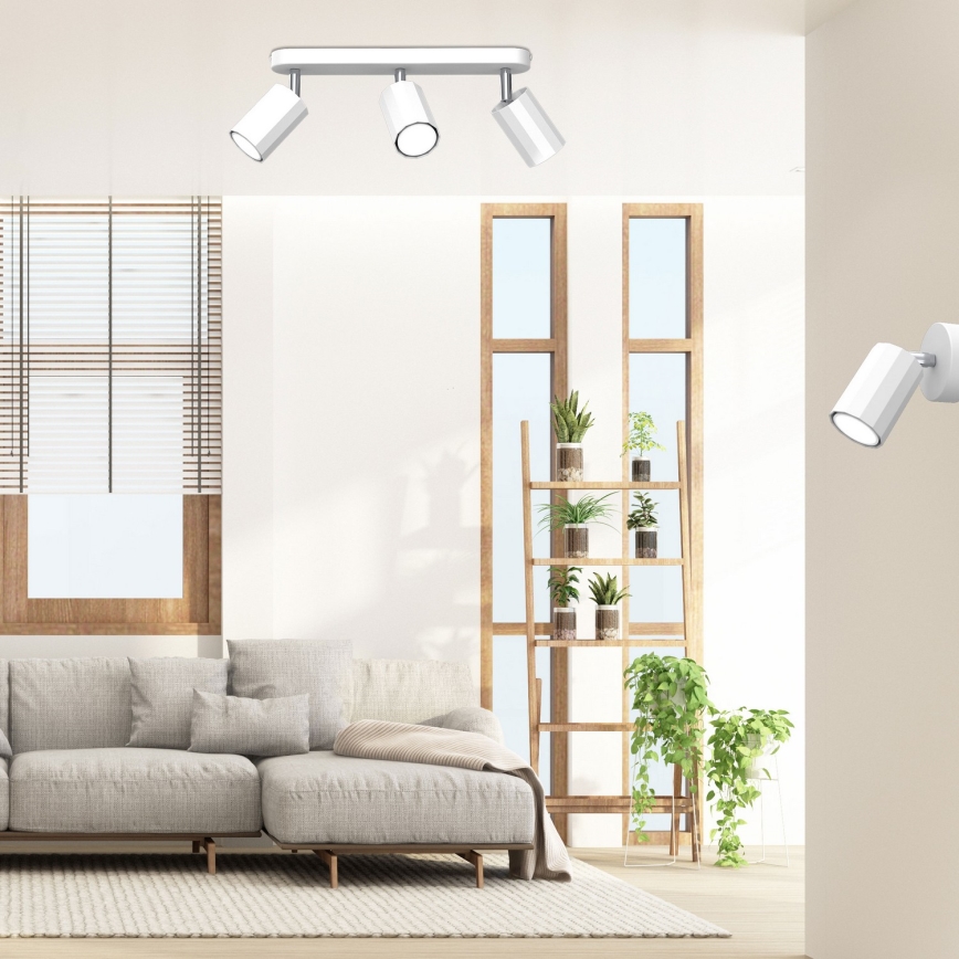 Spotlampe BELLO 3xGU10/8W/230V hvid