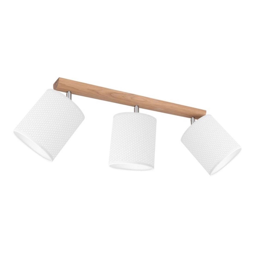 Spotlampe BENITA 3xE27/25W/230V hvid/eg