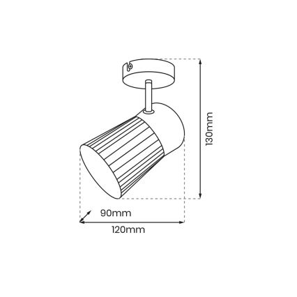 Spotlampe BEST 1xE14/40W/230V guldfarvet