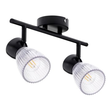 Spotlampe BEST 2xE14/40W/230V sort