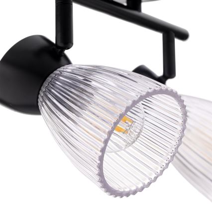 Spotlampe BEST 2xE14/40W/230V sort