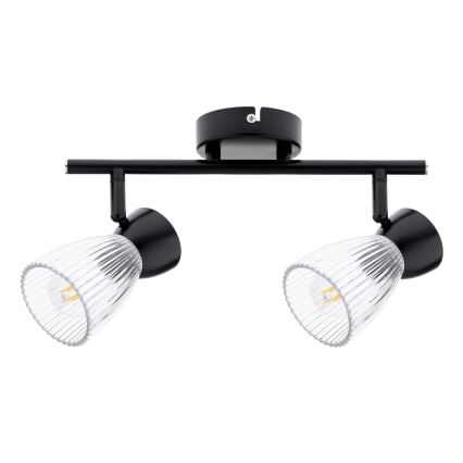 Spotlampe BEST 2xE14/40W/230V sort