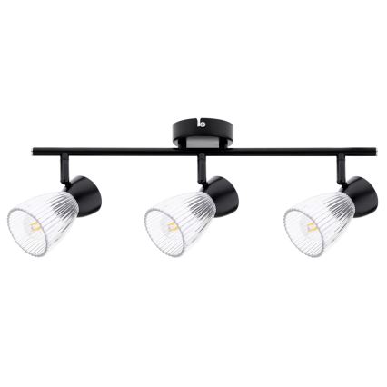 Spotlampe BEST 3xE14/40W/230V sort