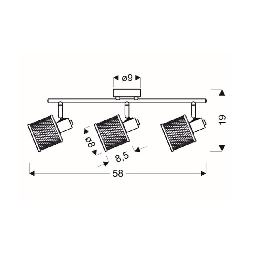 Spotlampe CANABERA 3xE14/40W/230V