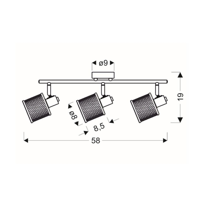 Spotlampe CANABERA 3xE14/40W/230V