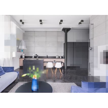 Spotlampe CHLOE 1xGU10/50W/230V kantet sort
