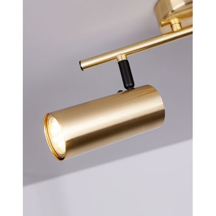 Spotlampe COLLY 2xGU10/15W/230V guldfarvet