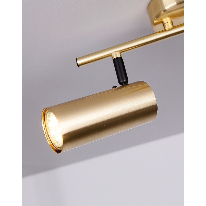 Spotlampe COLLY 2xGU10/15W/230V guldfarvet
