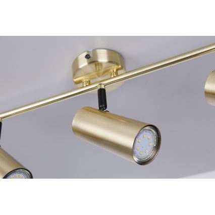 Spotlampe COLLY 3xGU10/15W/230V guldfarvet