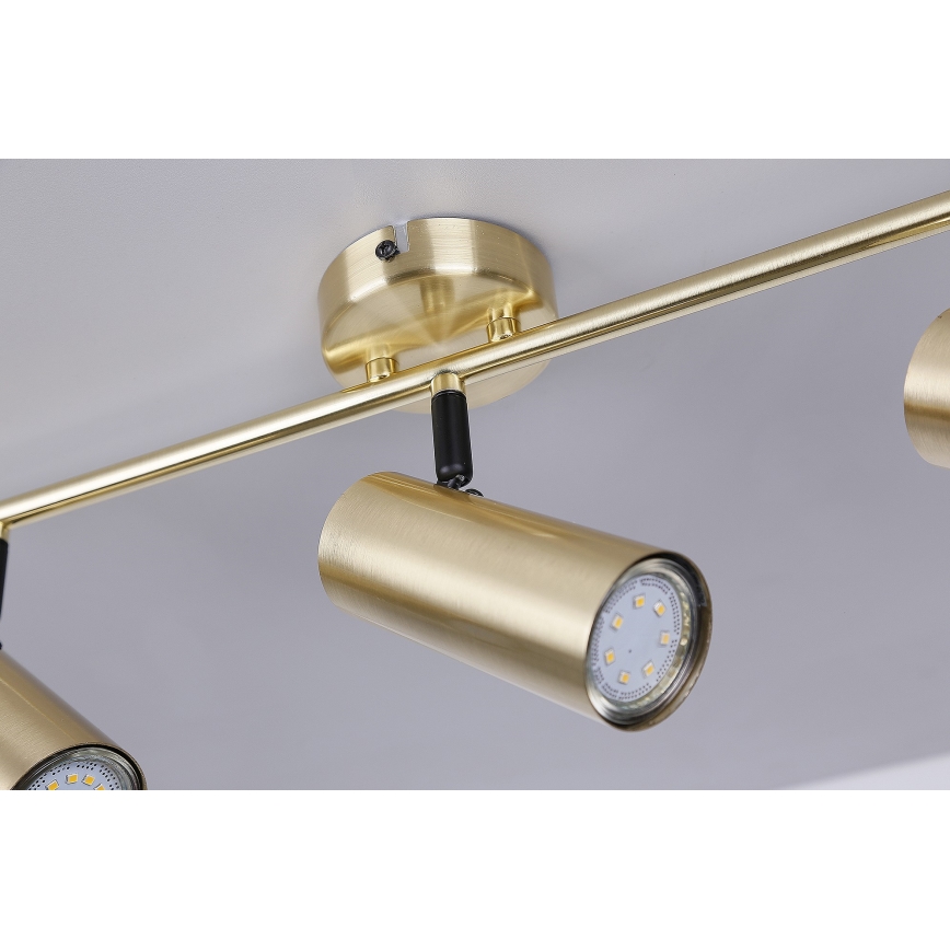 Spotlampe COLLY 3xGU10/15W/230V guldfarvet