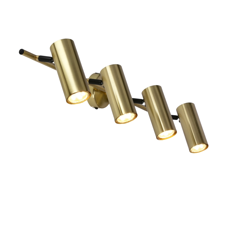 Spotlampe COLLY 4xGU10/15W/230V guldfarvet