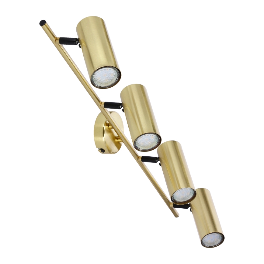 Spotlampe COLLY 4xGU10/15W/230V guldfarvet