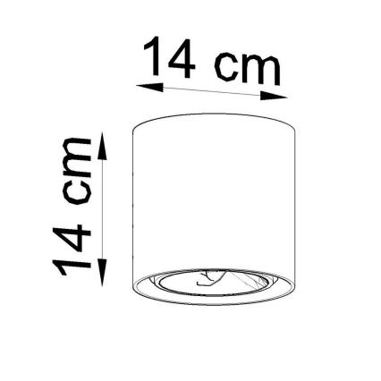 Spotlampe CULLO 1xGU10/ES111/40W/230V