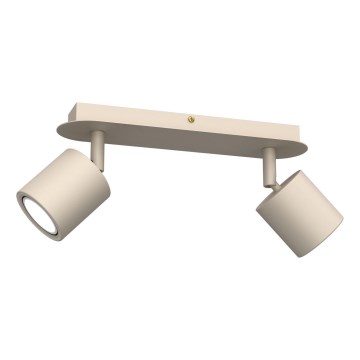 Spotlampe DEMIA 2xGU10/8W/230V beige
