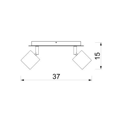 Spotlampe DEMIA 2xGU10/8W/230V beige