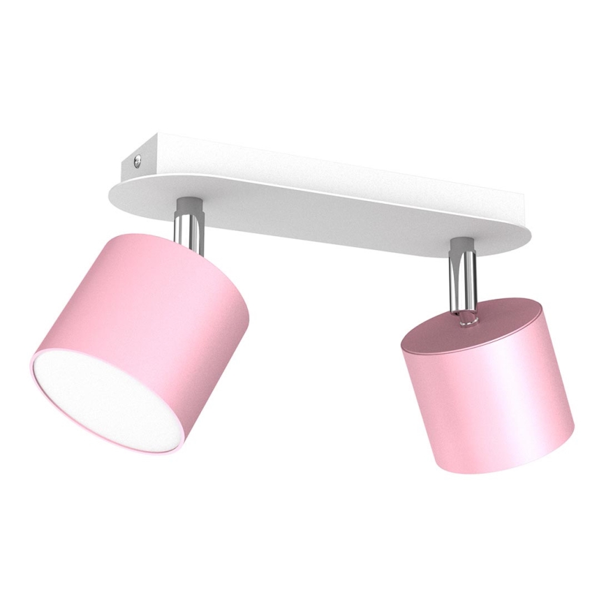 Spotlampe DIXIE 2xGX53/11W/230V pink