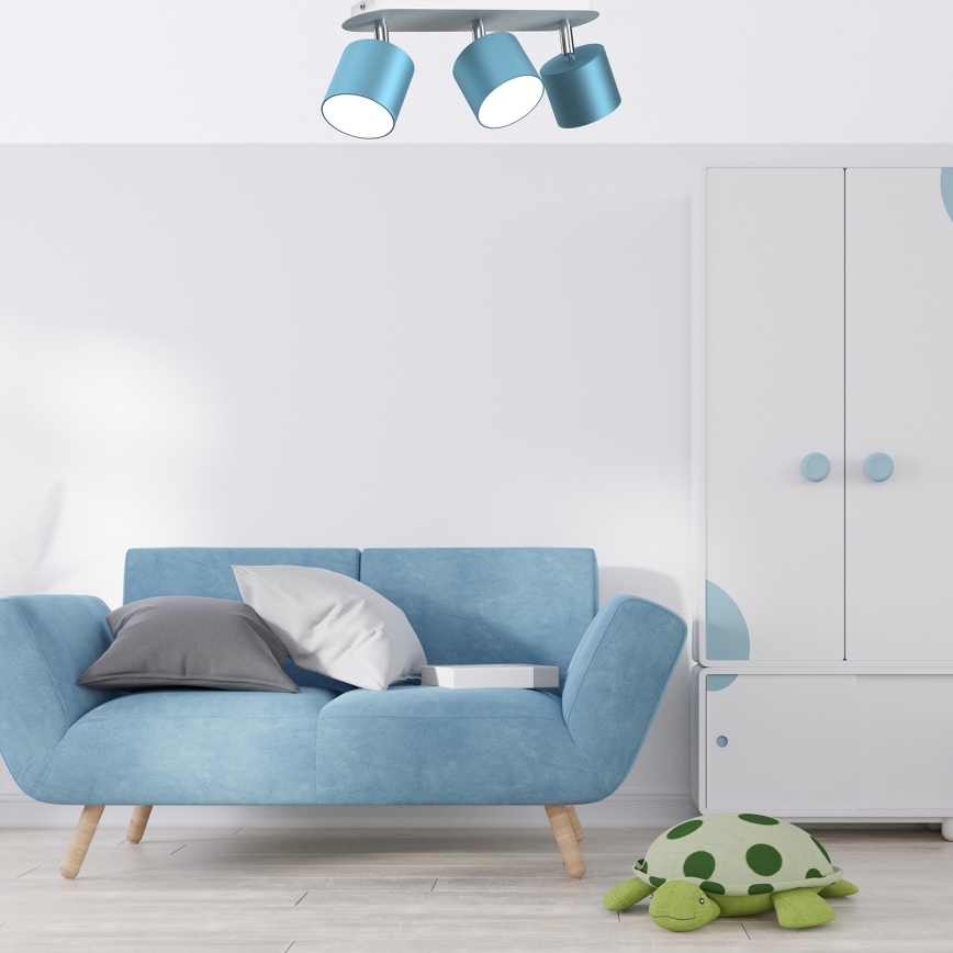 Spotlampe DIXIE 3xGX53/11W/230V blå