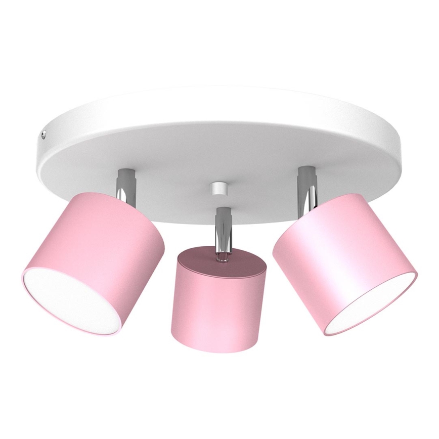 Spotlampe DIXIE 3xGX53/11W/230V pink