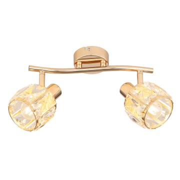 Spotlampe DUBAI 2xE14/40W/230V Rosenguld