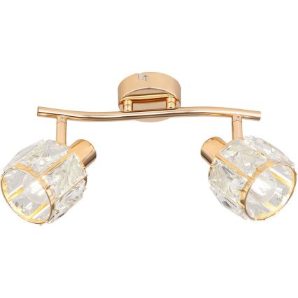 Spotlampe DUBAI 2xE14/40W/230V Rosenguld