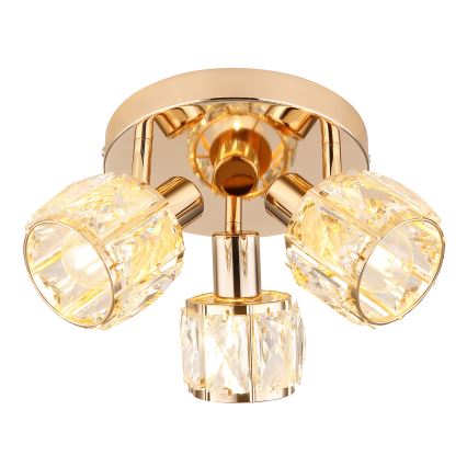 Spotlampe DUBAI 3xE14/40W/230V diameter 36 cm Rosenguld