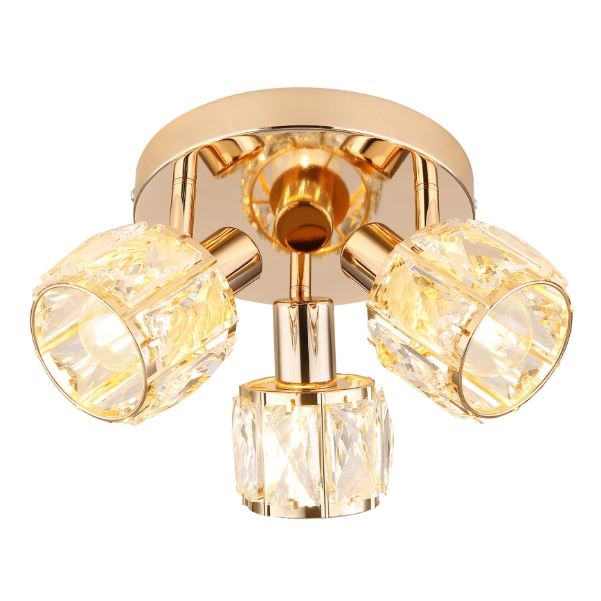 Spotlampe DUBAI 3xE14/40W/230V diameter 36 cm Rosenguld