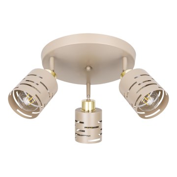 Spotlampe ELEN 3xE27/35W/230V beige/guld