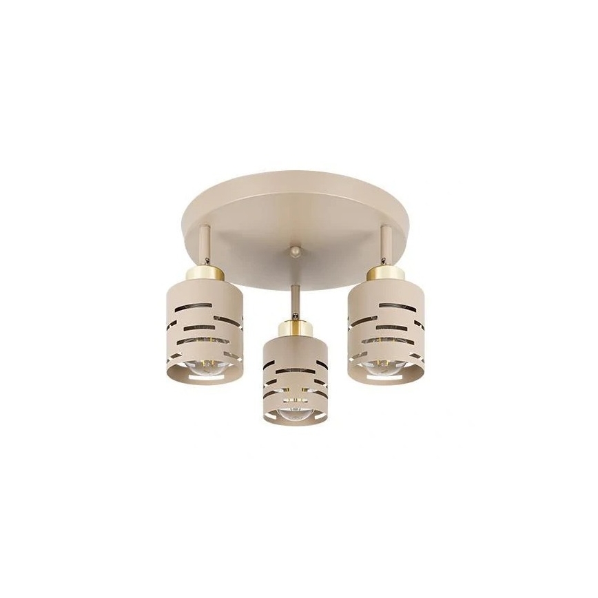 Spotlampe ELEN 3xE27/35W/230V beige/guld