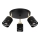 Spotlampe ELEN 3xE27/35W/230V sort/guld