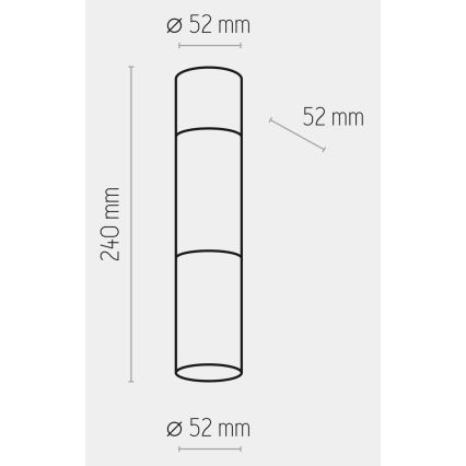 Spotlampe ELIT 1xGU10/10W/230V hvid