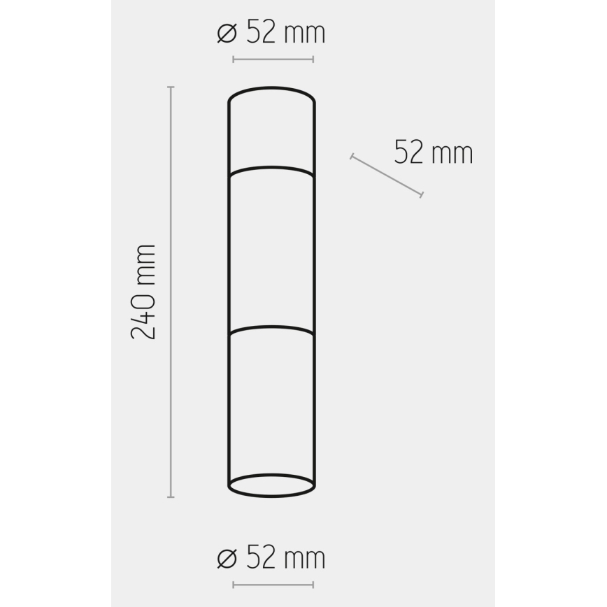 Spotlampe ELIT 1xGU10/10W/230V hvid
