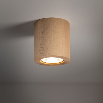 Spotlampe EVE 1xGU10/10W/230V bøg