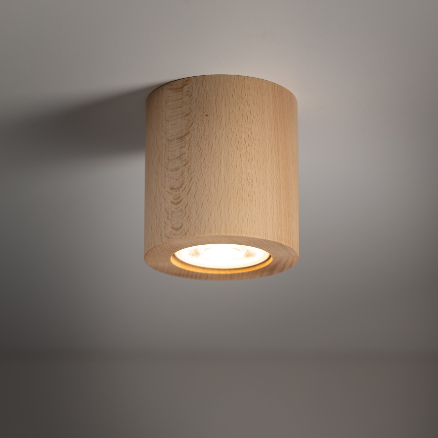 Spotlampe EVE 1xGU10/10W/230V bøg
