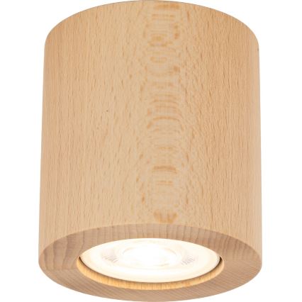Spotlampe EVE 1xGU10/10W/230V bøg