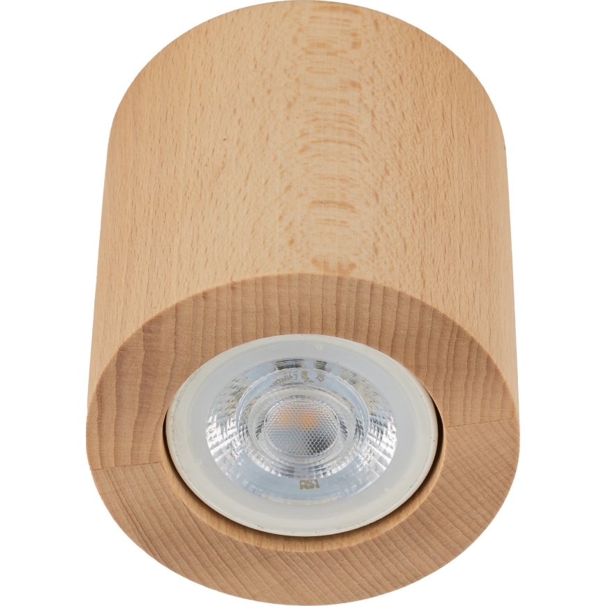 Spotlampe EVE 1xGU10/10W/230V bøg