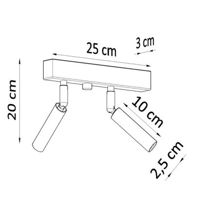 Spotlampe EYETECH 2xG9/12W/230V hvid