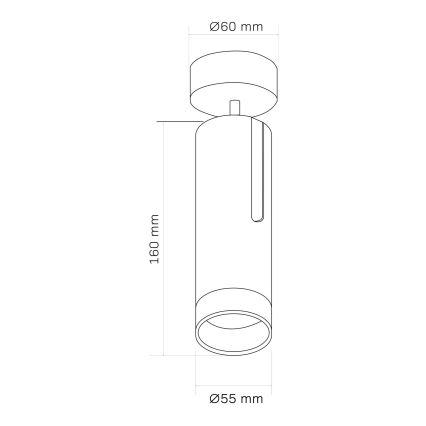 Spotlampe FADO 1xGU10/10W/230V hvid