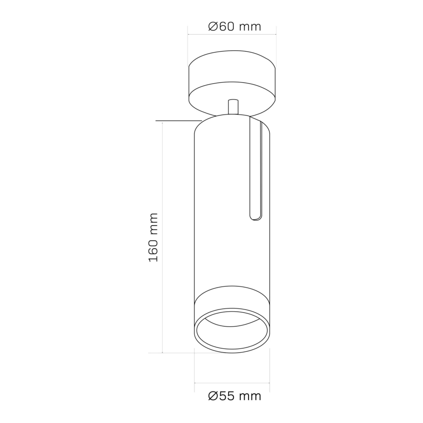 Spotlampe FADO 1xGU10/10W/230V hvid