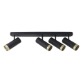 Spotlampe FADO 4xGU10/10W/230V sort