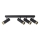 Spotlampe FADO 4xGU10/10W/230V sort