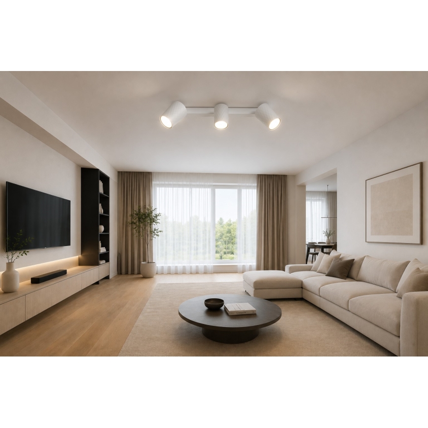 Spotlampe FAMA 3xGU10/30W/230V hvid