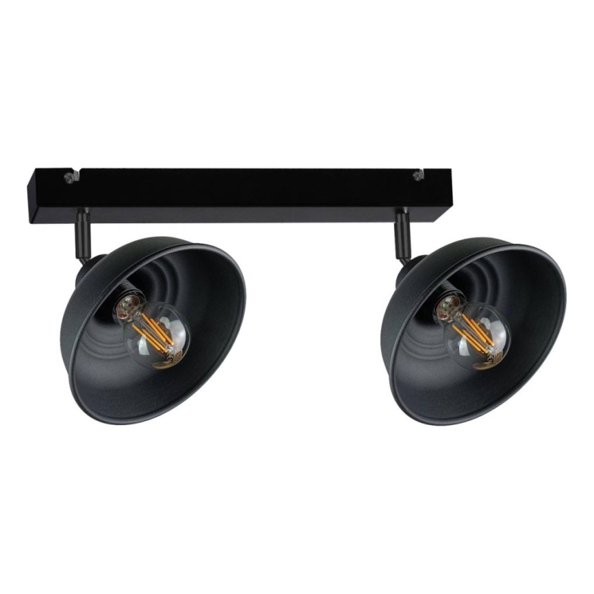 Spotlampe FAUN 2xE27/60W/230V sort