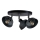 Spotlampe FAUN 3xE27/60W/230V sort