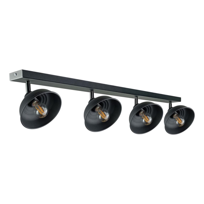 Spotlampe FAUN 4xE27/60W/230V sort